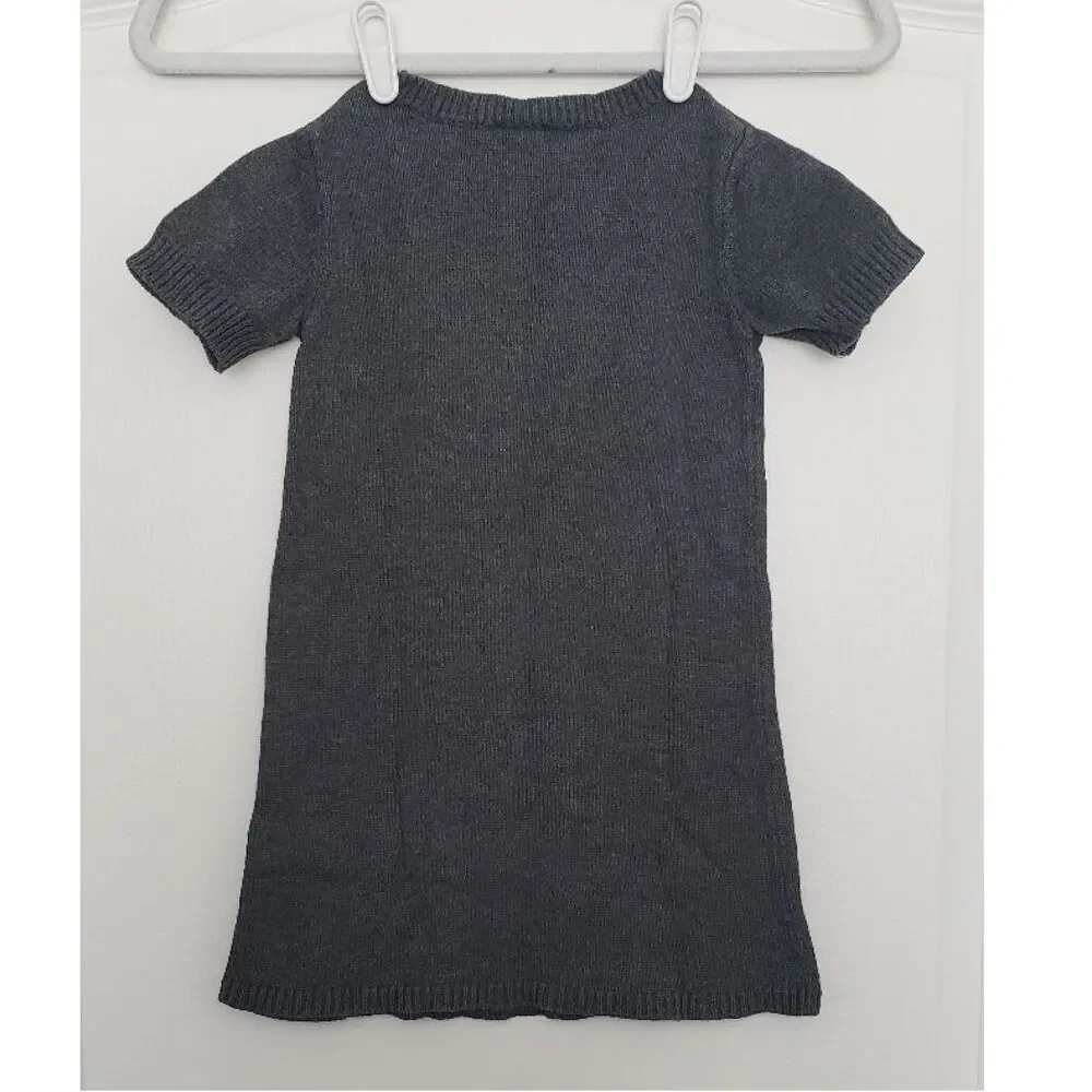 Gymboree Embroidered Hearts Sweater Dress Size 4 Fairycore Sweet Cottagcore Knit